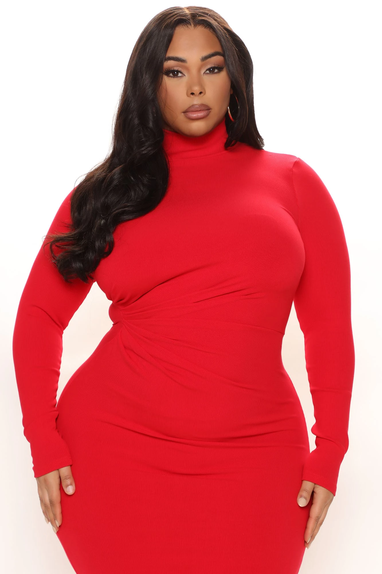 Fashion Nova Free My Mind Midi Dress - Red 8 Fashion Nova Free My Mind Midi Dress - Red - Image 6