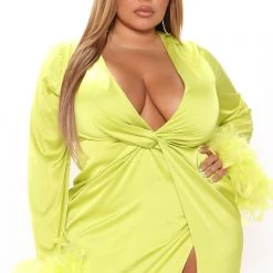 Fashion Nova Feeling Spoiled Satin Maxi Dress - Chartreuse -fashion nova dresses Shop 01 07 22Studio4 ME KP 11 54 53 42 DWRZ12972 Chartreuse 1409 PLUS EH