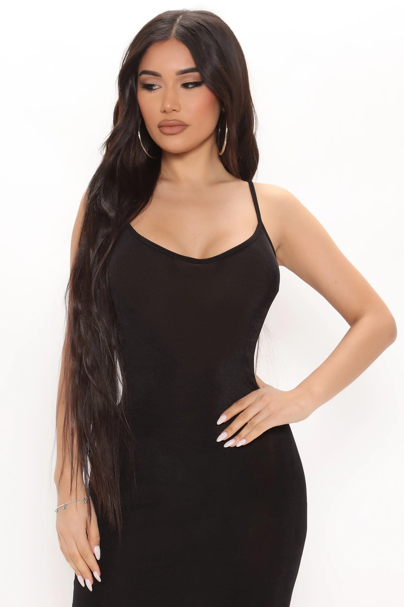 Fashion Nova Add Some Spice Midi Dress - Black 5 Fashion Nova Add Some Spice Midi Dress - Black - Image 3