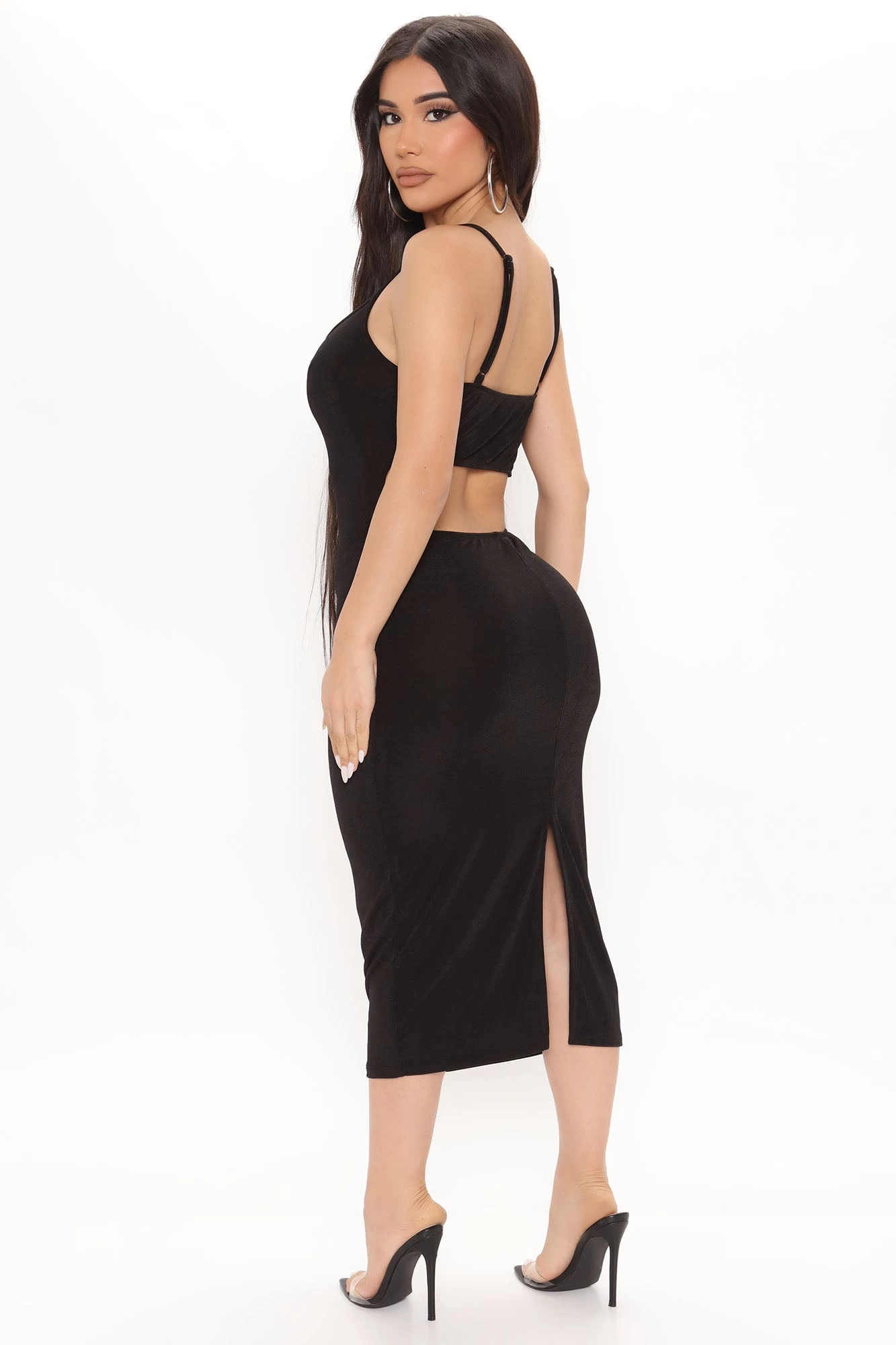 Fashion Nova Add Some Spice Midi Dress - Black 4 Fashion Nova Add Some Spice Midi Dress - Black - Image 2