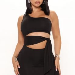 Fashion Nova Marcie Mini Dress - Black