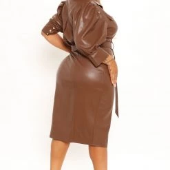 Fashion Nova All For Looks Faux Leather Midi Dress - Brown 18 Fashion Nova All For Looks Faux Leather Midi Dress - Brown -fashion nova dresses Shop 01 14 22Studio3 RM 13 34 58 37 D30199 Brown 1555 PLUS EH