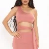 Fashion Nova Marcie Mini Dress - Mauve