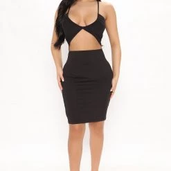 Fashion Nova Maryana Mini Dress - Black
