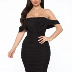 Fashion Nova Bad For The Night Bandage Midi Dress - Black -fashion nova dresses Shop 01 23 20 Studio 2 RM LE 09 51 14 5 LD14 Black 48754 NT
