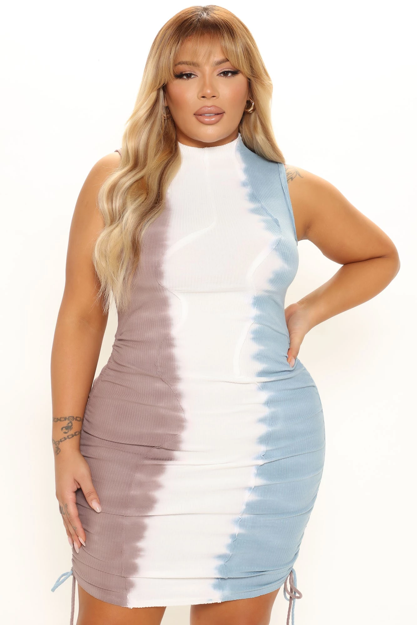 Fashion Nova Mixed Signals From You Mini Dress - Blue/combo 8 Fashion Nova Mixed Signals From You Mini Dress - Blue/combo - Image 6