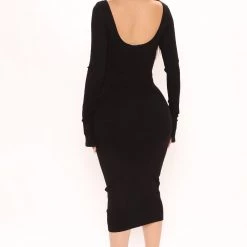 Fashion Nova Desire Double Scoop Snatched Midi Dress - Black -fashion nova dresses Shop 01 25 22Studio3 CE RL 11 34 55 37 D14313 Black 1823 EH