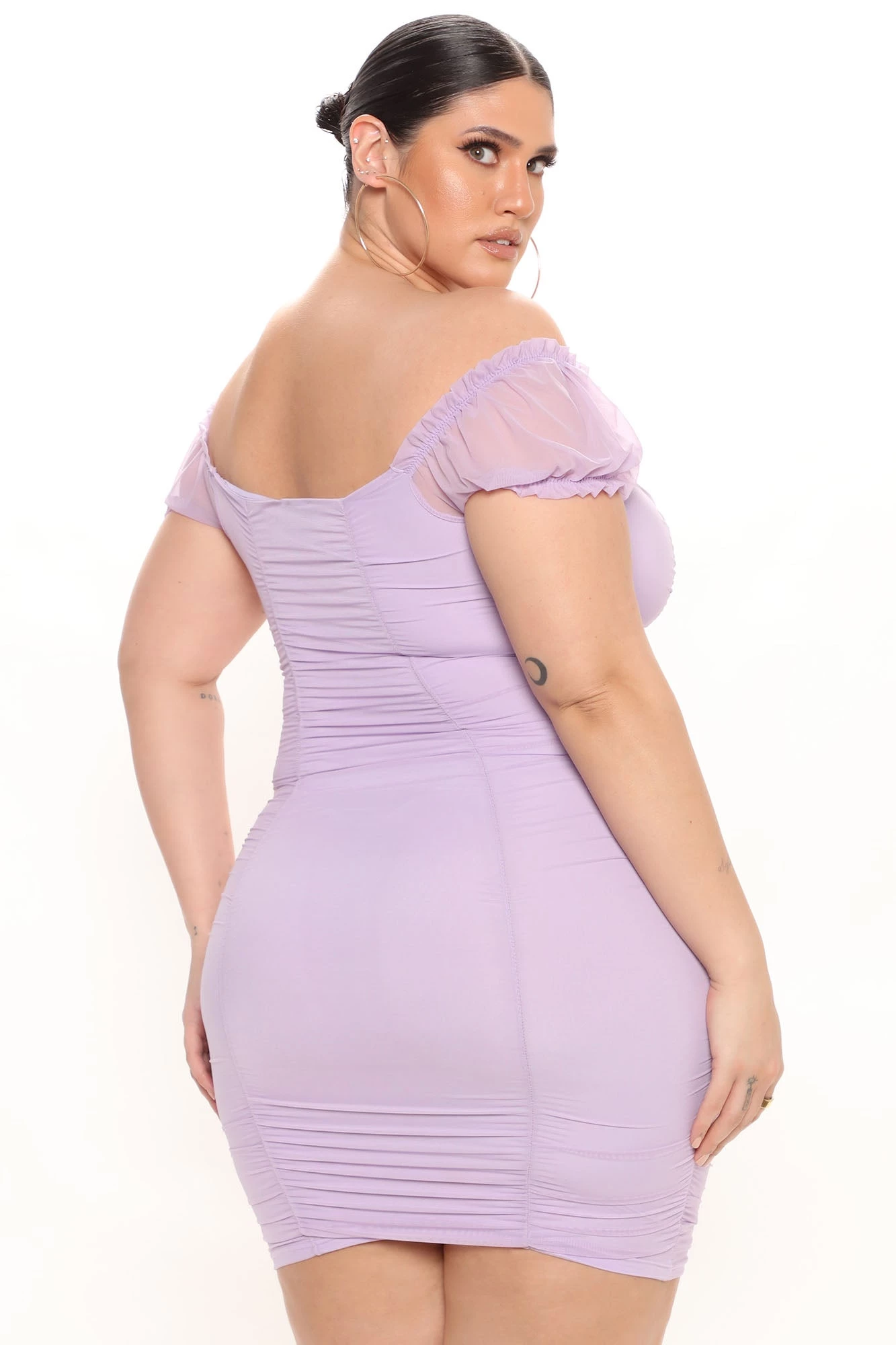 Fashion Nova Morgan Mesh Mini Dress - Lavender 10 Fashion Nova Morgan Mesh Mini Dress - Lavender - Image 8