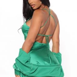 Fashion Nova On Tour Satin Dress Set - Kelly Green -fashion nova dresses Shop 01 26 22Studio4 RT JH 14 56 25 65 TD7809C Kellygreen 2166 EH