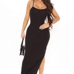 Fashion Nova True Story Maxi Dress - Black