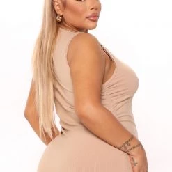 Fashion Nova My Type Ruched Mini Dress - Khaki -fashion nova dresses Shop 01 28 22Studio4 RT AC 13 30 29 41 4685DM Khaki 16679 PLUS KL