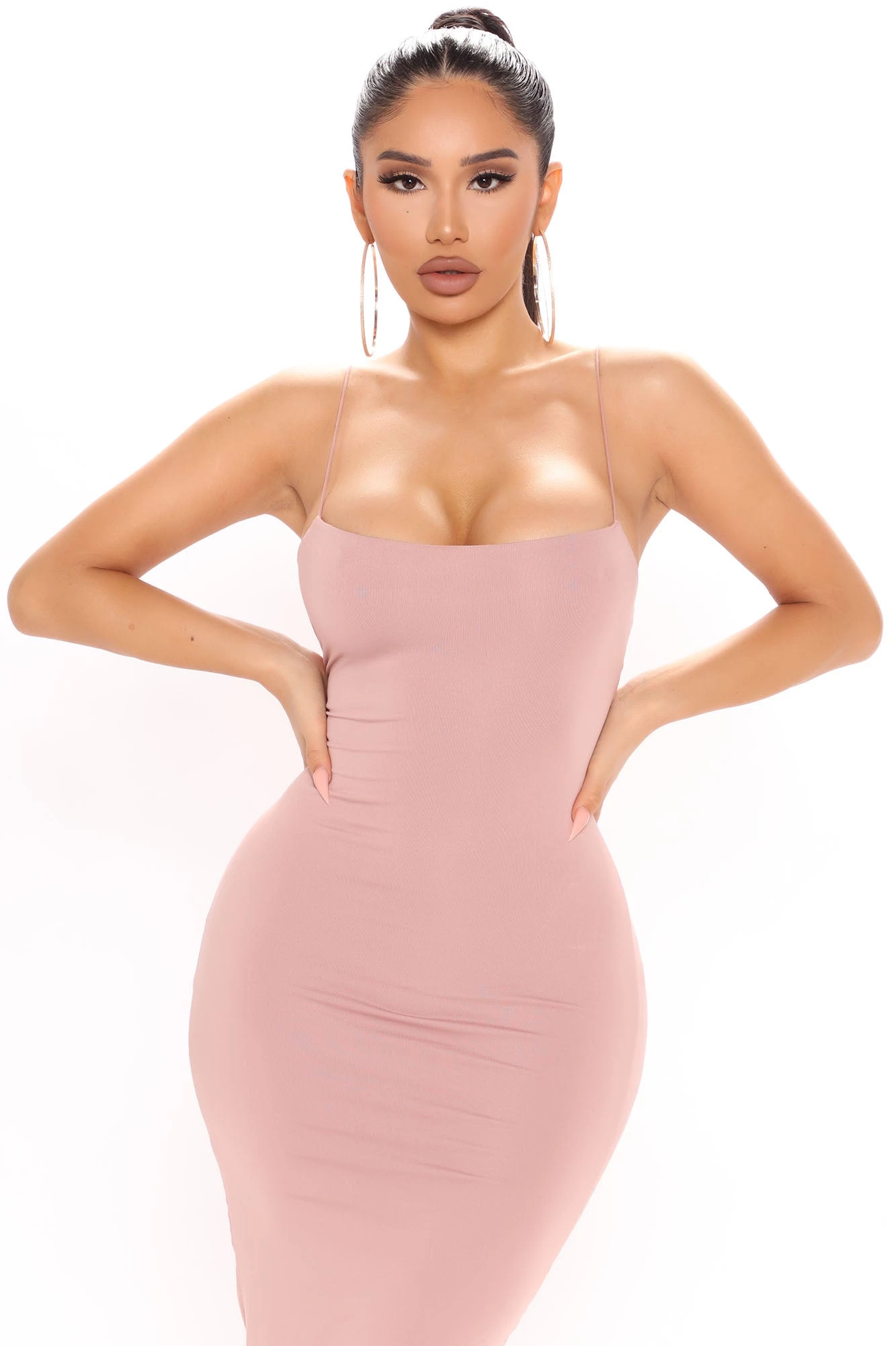 Fashion Nova Bouncing Back Midi Dress - Mauve 4 Fashion Nova Bouncing Back Midi Dress - Mauve - Image 2