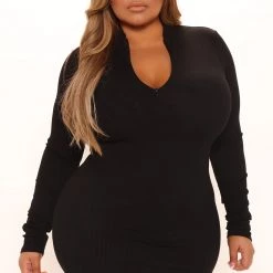 Fashion Nova Soho Snatched Mini Dress - Black -fashion nova dresses Shop 01 31 22Studio2 KS 13 13 37 9 D14328 Black 9919 PLUS SG