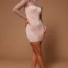 Fashion Nova Lindsey Mesh Mini Dress - Nude -fashion nova dresses Shop 02 03 22Studio5 SN KP 11 45 50 17 A95932 Nude 0099 SG