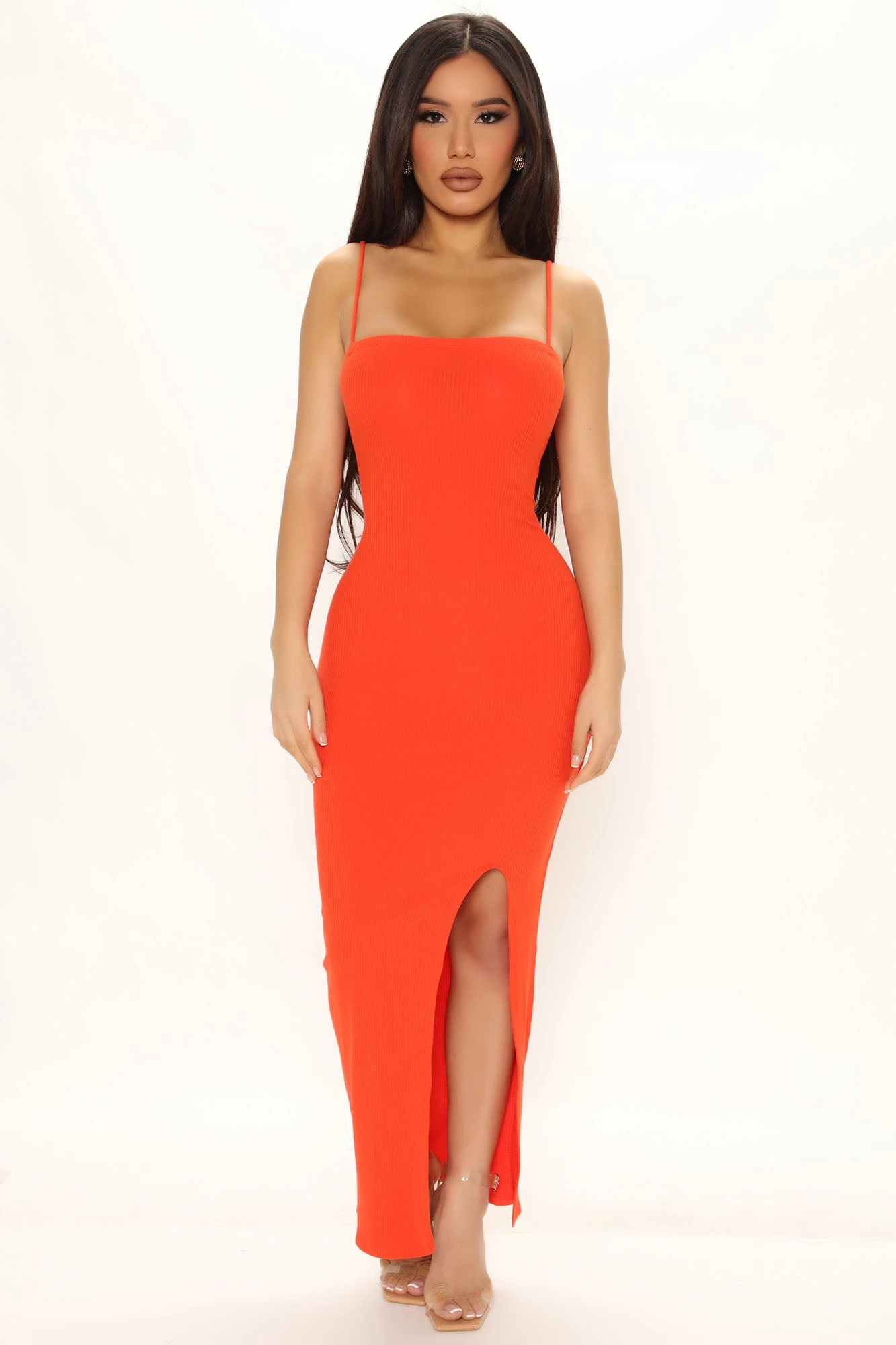 Fashion Nova Nikki Midi Dress - Tomato Red 3 Fashion Nova Nikki Midi Dress - Tomato Red
