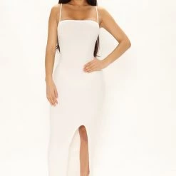 Fashion Nova Nikki Midi Dress - White