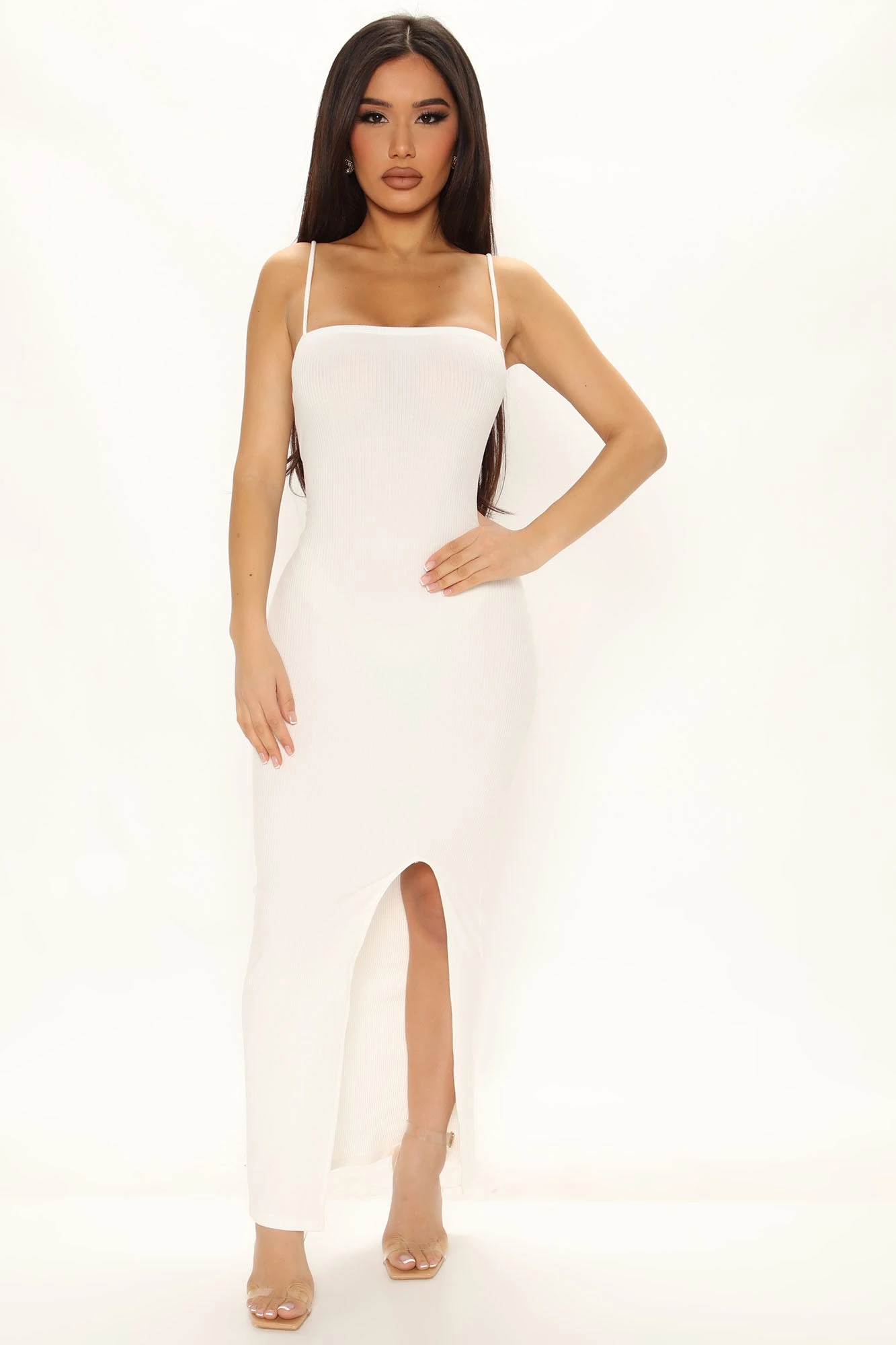 Fashion Nova Nikki Midi Dress - White 3 Fashion Nova Nikki Midi Dress - White