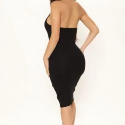 Fashion Nova Isabelle Halter Midi Dress - Black -fashion nova dresses Shop 02 04 22Studio3 KS KP 12 13 52 54 73430 Black 0031 KL