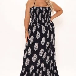 Fashion Nova Palm Tree Views Maxi Dress - Navy -fashion nova dresses Shop 02 07 22Studio2 RT AC 10 43 21 9 DM2005 Navy 0204 PLUS KL