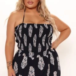 Fashion Nova Palm Tree Views Maxi Dress - Navy -fashion nova dresses Shop 02 07 22Studio2 RT AC 10 43 24 9 DM2005 Navy 0206 PLUS KL