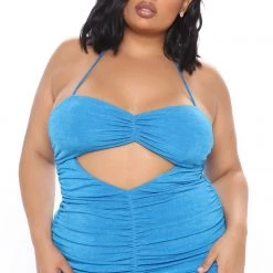 Fashion Nova Coming In Ruched Maxi Dress - Blue -fashion nova dresses Shop 02 09 21Studio3 DM SA 14 43 42 55 D10376 Blue 1223 PLUS JK