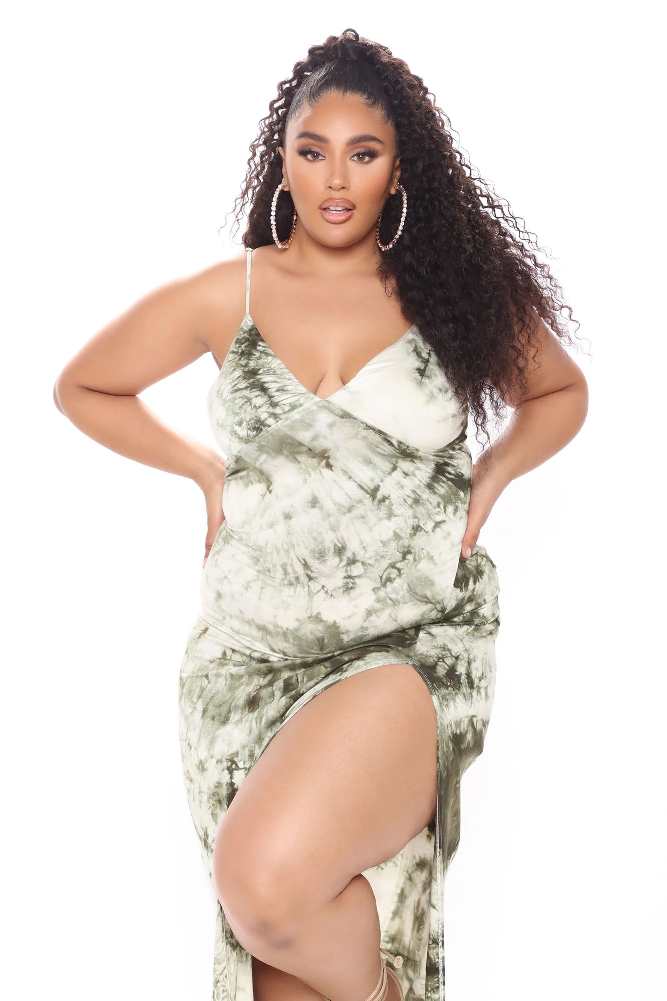 Fashion Nova Dying For Your Love Tie Dye Maxi Dress - Olive 9 Fashion Nova Dying For Your Love Tie Dye Maxi Dress - Olive - Image 7
