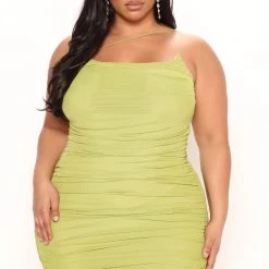 Fashion Nova Show Off Mesh Midi Dress - Chartreuse -fashion nova dresses Shop 02 11 22Studio1 ME KP 12 29 59 69 JD10034 Chartreuse P 0200 PLUS EH