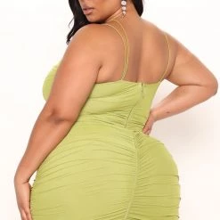 Fashion Nova Show Off Mesh Midi Dress - Chartreuse -fashion nova dresses Shop 02 11 22Studio1 ME KP 12 30 08 69 JD10034 Chartreuse P 0203 PLUS EH