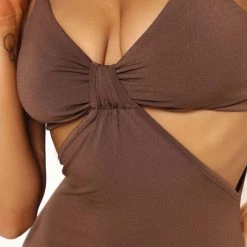 Fashion Nova Analisa Cut Out Midi Dress - Chocolate -fashion nova dresses Shop 02 14 22Studio2 KJ MR 11 38 11 15 73259 Chocolate 0464 EH