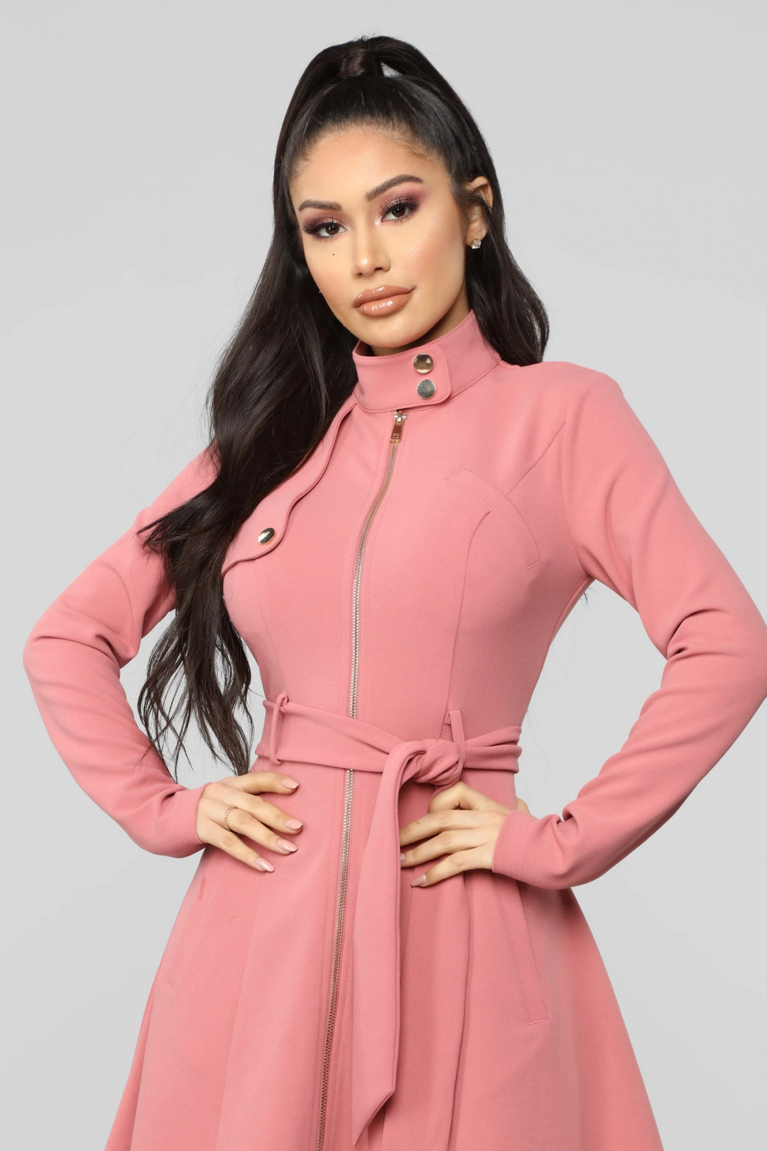 Fashion Nova Feeling Fancy Collar Jacket - Mauve 3 Fashion Nova Feeling Fancy Collar Jacket - Mauve