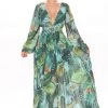Fashion Nova Nights In Paradise Printed Maxi Dress - Green/combo -fashion nova dresses Shop 02 16 21Studio2 SN SD 10 10 36 4 LD6877FN Greencombo 9113 WG