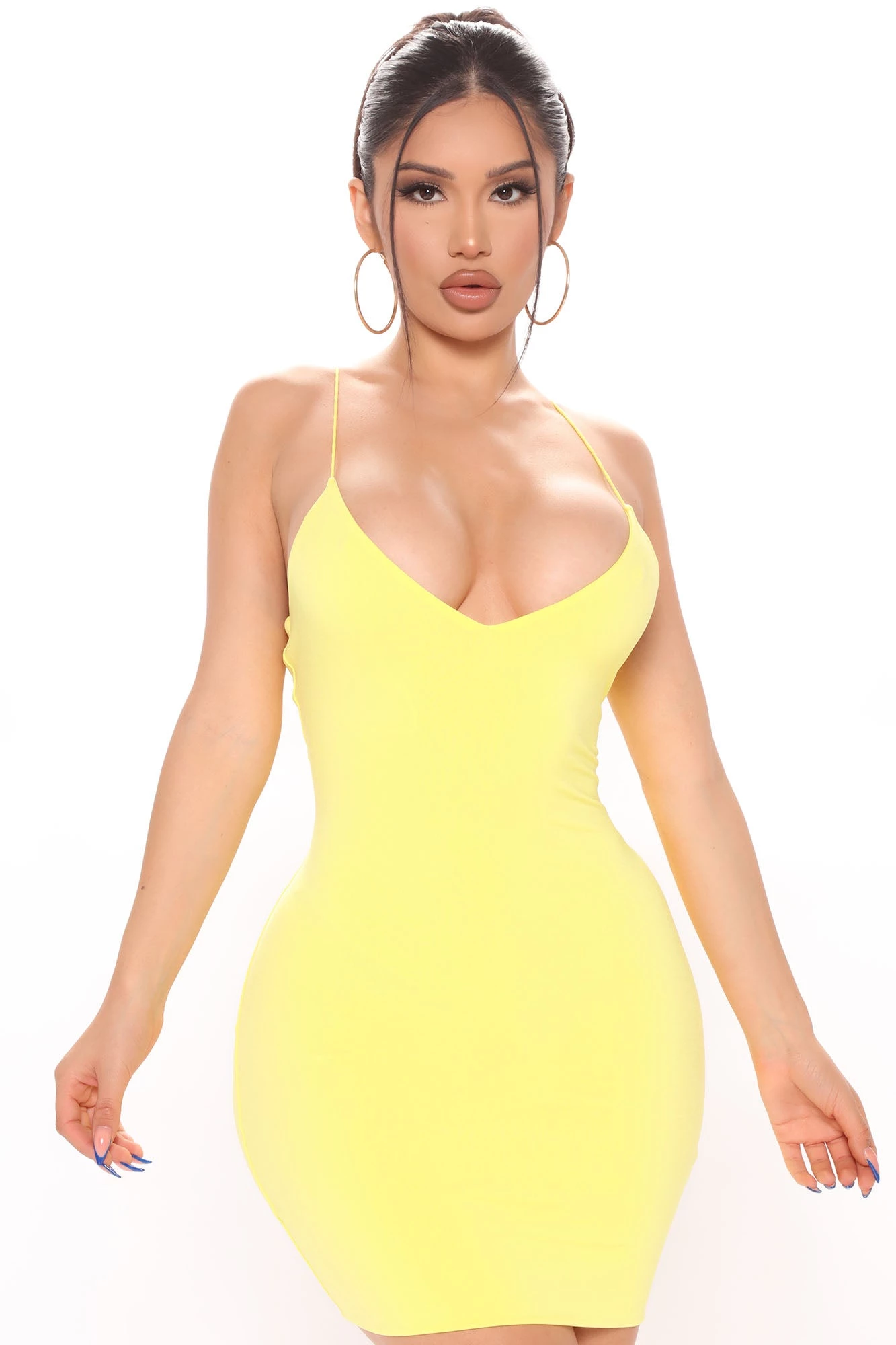 Fashion Nova Sweet Talker Double Lined Mini Dress - Yellow 3 Fashion Nova Sweet Talker Double Lined Mini Dress - Yellow