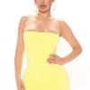 Fashion Nova Danielle Double Lined Mini Dress - Yellow -fashion nova dresses Shop 02 16 21Studio2 SN SD 14 00 07 39 4688DY Yellow 9637 EH