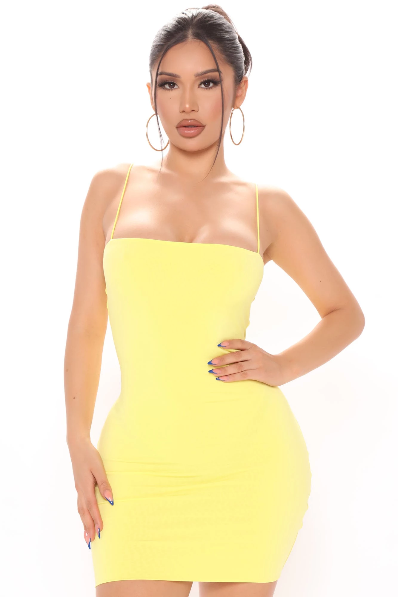 Fashion Nova Danielle Double Lined Mini Dress - Yellow 3 Fashion Nova Danielle Double Lined Mini Dress - Yellow
