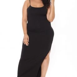 Fashion Nova True Story Maxi Dress - Black -fashion nova dresses Shop 02 16 21Studio3 RT ON 15 05 45 73 JD43093 Black 77615 PLUS NT