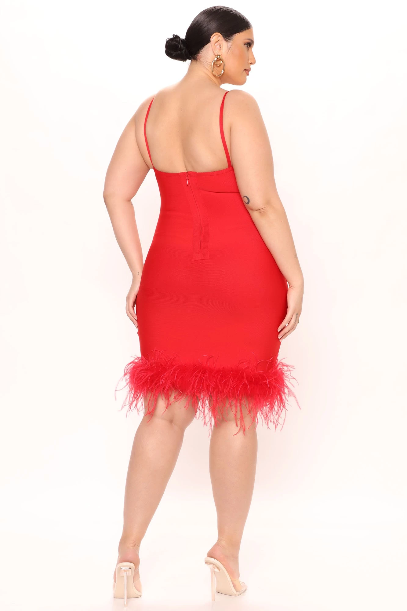 Fashion Nova Yvana Bandage Mini Dress - Red 9 Fashion Nova Yvana Bandage Mini Dress - Red - Image 7