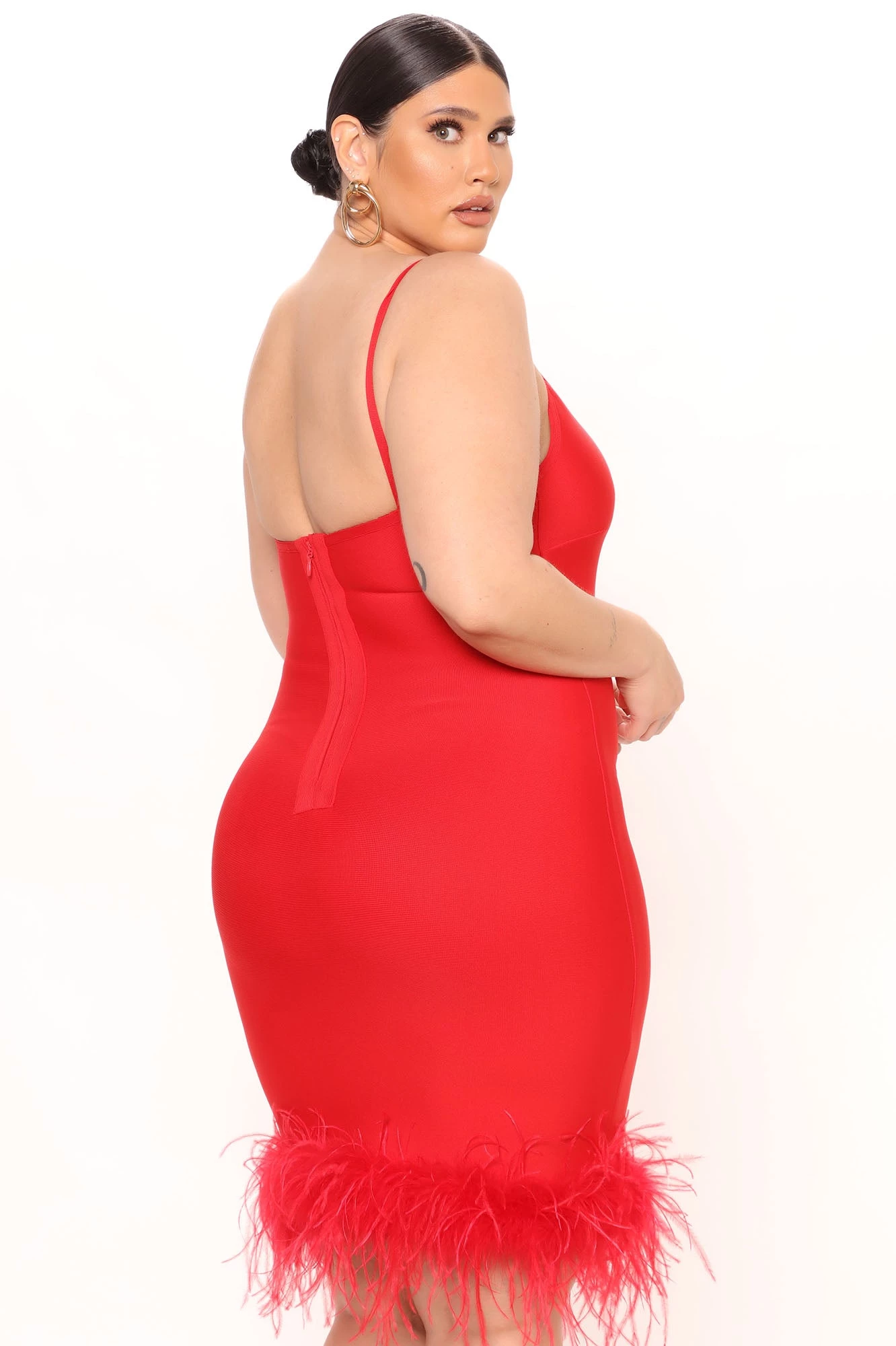 Fashion Nova Yvana Bandage Mini Dress - Red 10 Fashion Nova Yvana Bandage Mini Dress - Red - Image 8
