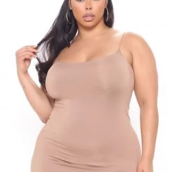 Fashion Nova Bouncing Back Midi Dress - Taupe 12 Fashion Nova Bouncing Back Midi Dress - Taupe -fashion nova dresses Shop 02 18 21Studio4 SN TB 15 04 33 57 JD43140 Taupe PLUS 52994 NT