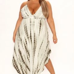 Fashion Nova Brunching Mood Tie Dye Maxi Dress - Olive/combo -fashion nova dresses Shop 02 22 22Studio1 DM AC 15 32 05 64 SD31220920 OliveCombo 4795 PLUS KL