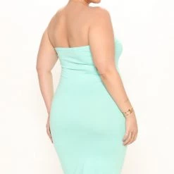 Fashion Nova Mia 2 Pack Midi Dress - Aqua/Combo -fashion nova dresses Shop 02 23 22Studio1 DM MJ 13 10 18 35 J9G9681C AquaCombo 5251 PLUS WG