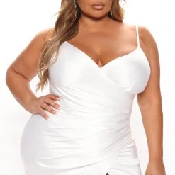 Fashion Nova Luxe Nights Satin Maxi Dress - White -fashion nova dresses Shop 02 23 22Studio5 ME LT 14 32 17 60 1732 White 1443 PLUS PB