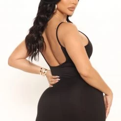 Fashion Nova Melody Midi Dress - Black -fashion nova dresses Shop 02 24 22Studio1 MS AC 10 37 07 13 JD45892 Black 5747 WG