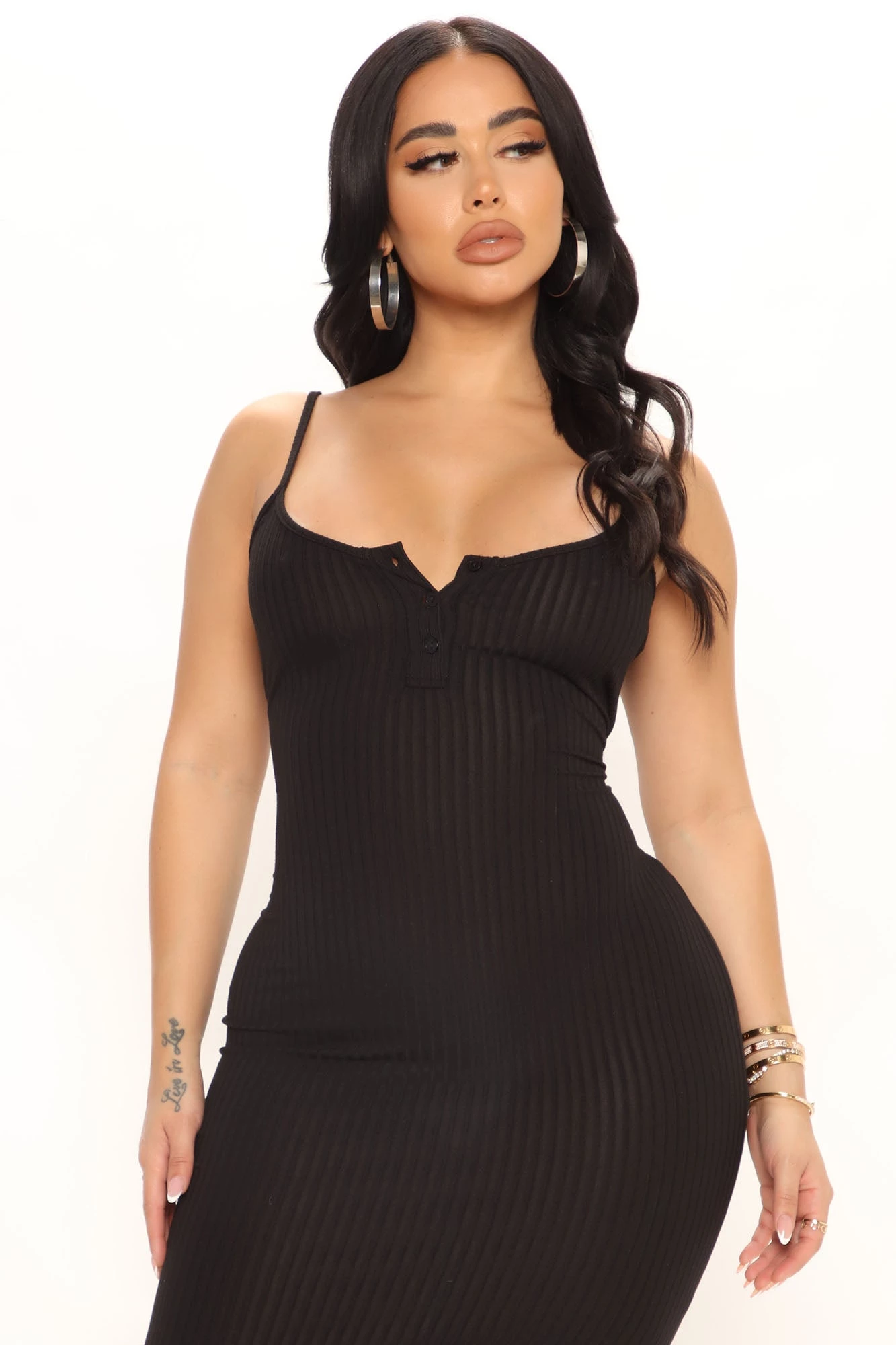 Fashion Nova Clear Skies Midi Dress - Black 4 Fashion Nova Clear Skies Midi Dress - Black - Image 2