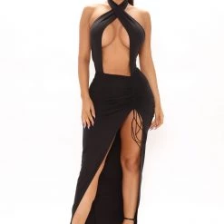 Fashion Nova Don't Cross Me Maxi Dress - Black -fashion nova dresses Shop 02 25 21Studio2 SN TB 11 48 43 21 D3825 Black 14533 RA