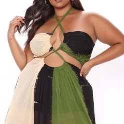 Fashion Nova Gypsy Love Maxi Dress - Olive/combo -fashion nova dresses Shop 02 25 21Studio3 RT SD 14 13 54 41 SD311609201 Olivecombo 0637 PLUS KL