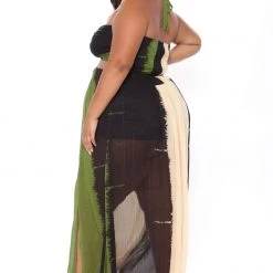 Fashion Nova Gypsy Love Maxi Dress - Olive/combo -fashion nova dresses Shop 02 25 21Studio3 RT SD 14 14 26 41 SD311609201 Olivecombo 0638 PLUS KL