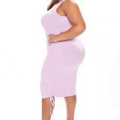Fashion Nova My Type Ruched Mini Dress - Lilac -fashion nova dresses Shop 02 28 22Studio5 KJ LT 10 09 40 13 4685DM Lilac 1335 PLUS KL