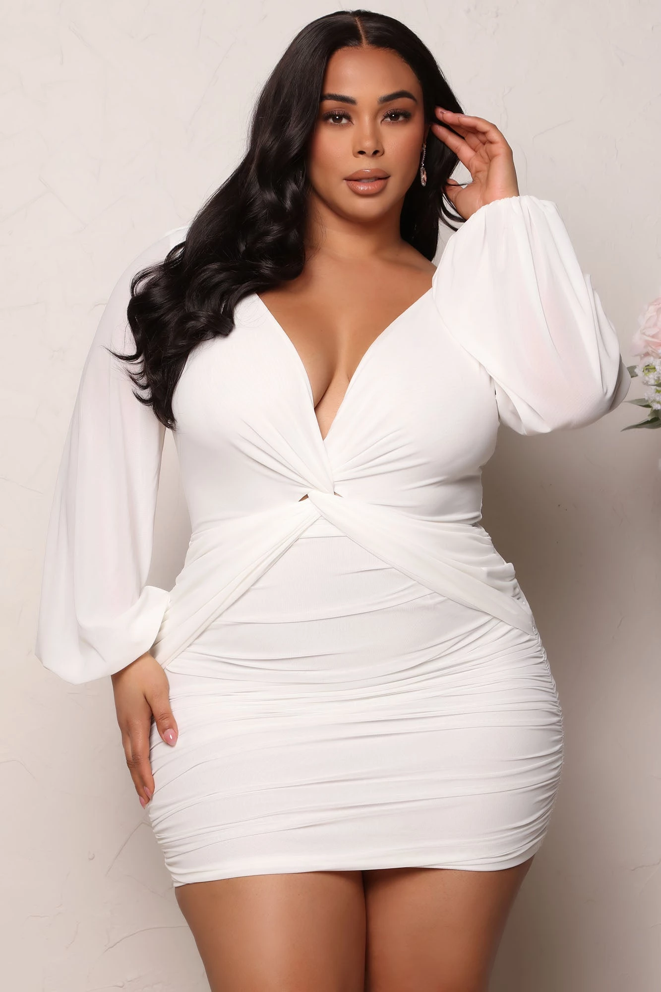 Fashion Nova Mich Mesh Mini Dress - White 8 Fashion Nova Mich Mesh Mini Dress - White - Image 6