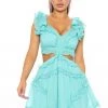 Fashion Nova Good Times Only Ruffle Mini Dress - Turquoise -fashion nova dresses Shop 03 01 21Studio2 SN SD 11 53 14 23 LD7348 Turquoise 16401 RG