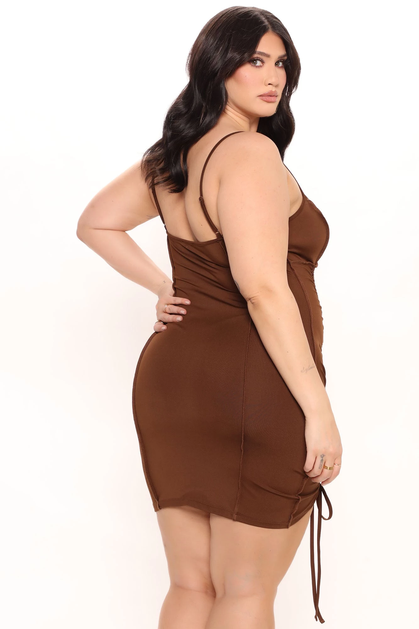 Fashion Nova From The Inside Out Mini Dress - Brown 10 Fashion Nova From The Inside Out Mini Dress - Brown - Image 8